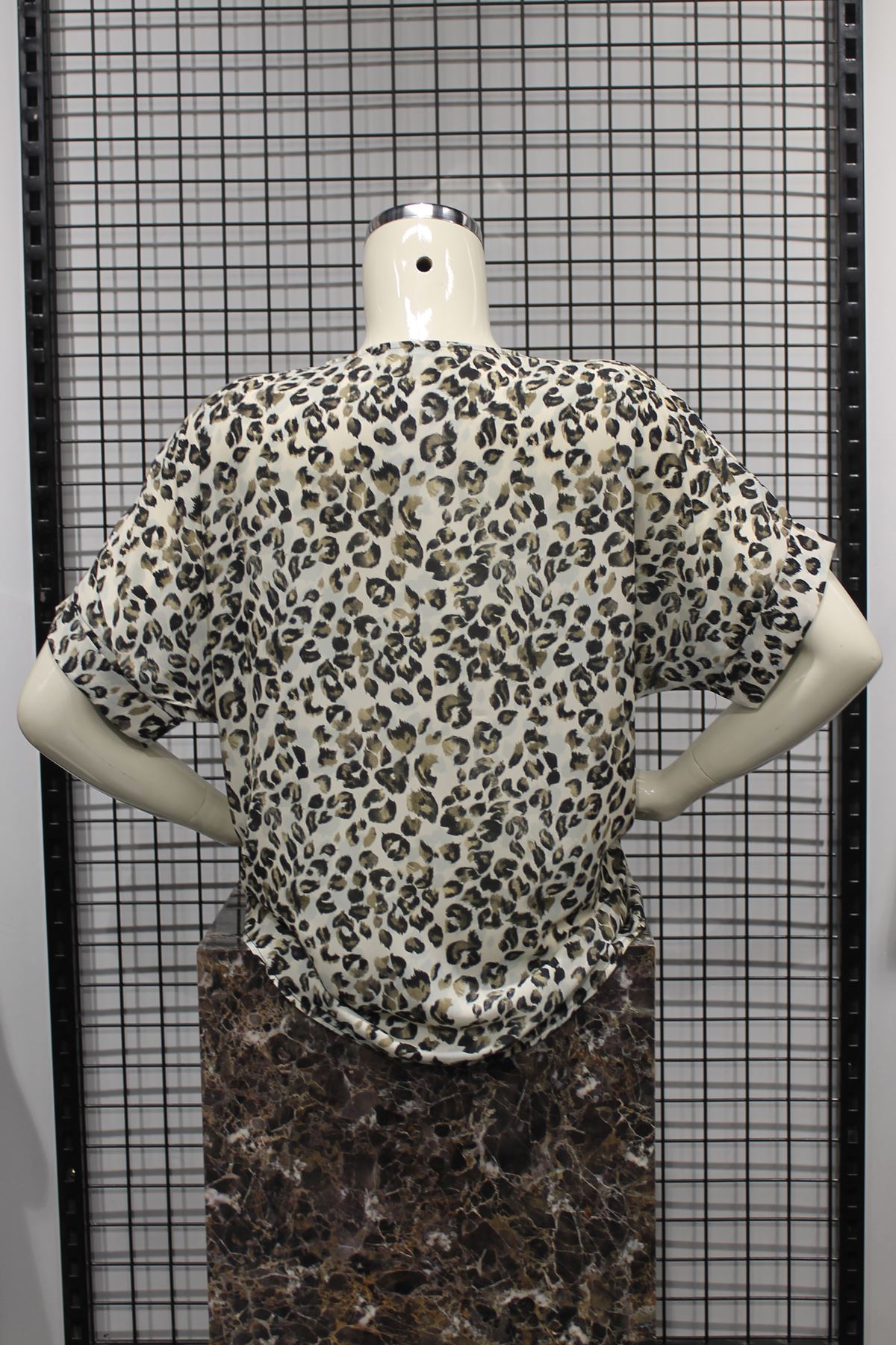 джессика ткань V-образный вырез леопардовая женская блузка - цвет лисичек 
