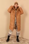 Long Sleeve Oversize Women Coat - Light Brown