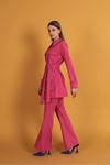 Atlas Fabric Spanish Women's Trousers-Pink