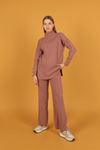 Tricot Fabric Women's Suit-Rose 