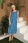 Viscose Fabric Batik Pattern Women's Dress-Saks