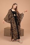 Женское кимоно с леопардовым узором из вискозной ткани