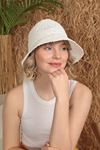 Женская соломенная шляпа-белая