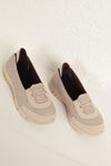 Comfortable Sole Easy to Wear Women's Casual Shoes-Cream