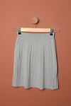 Knitwear Women's Pleated Skirt-Grey