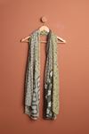 Женская шаль с цветочным узором-Хаки