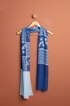 Женская шаль с узором Pach-Ярко синий