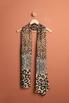 Женская шаль с леопардовым зебровым узором Pach-Светло коричневый